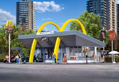 Vollmer 43634 H0 McDonald´s Schnellrestaurant mit McDrive