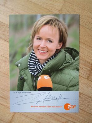 ZDF Fernsehmoderatorin Dr. Katja Horneffer - handsigniertes Autogramm!!!