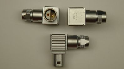 LEMO Größe 3S Kabelstecker gewinkelt 2 polig FLA.3S.302 Elbow-Plug NOS