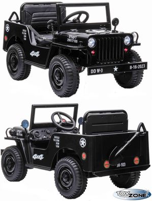 Kinderfahrzeug 12V Kinder Elektro Auto Geländewagen U.S. Militärfahrzeug 4x4 180W