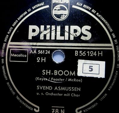 Svend Asmussen "Do, Do, Do, Do, Do, Do, Do It Again / Sh-Boom" Philips 78rpm 10"