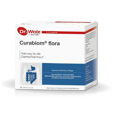Curabiom flora 14 Beutel Darmkur Ballaststoffe, B12, Biotin Darmflora Dr. Wolz