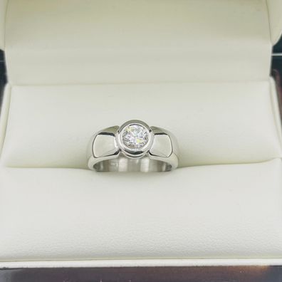 Diamant Ring 585 Weißgold 0,45 ct Lupenrein