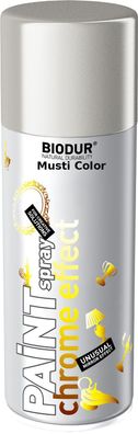 Biodur Lackspray Spray Effektspray Chromfarbe Chromspray Silbereffekt Farbe Silber