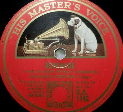 Richard CROOKS "Love Everlasting (L´Amour, Toujours, L´Amour)" HMV 1930 78rpm