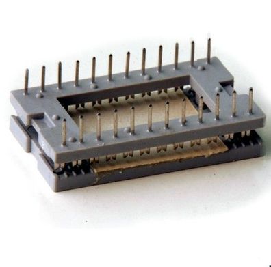 IDC Leiterplattenverbinder DIL-Stecker, 24-polig, RM 2,54/15,24 Flachbandkabel, 1St