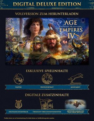 Age of Empires 4 IV Digital DeLuxe Edition (PC 2021 Nur Steam Key Download Code)
