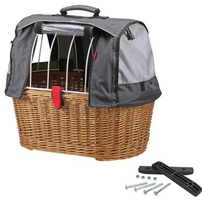 Klickfix Rixen&Kaul Doggy Basket Plus Festmontage Hundekorb inkl. Wind&Wetterschutz