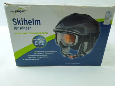 Ski Helm für kinder größe xs/ s schwarz Snowbord HELM 49-53cm Kinderskihelm