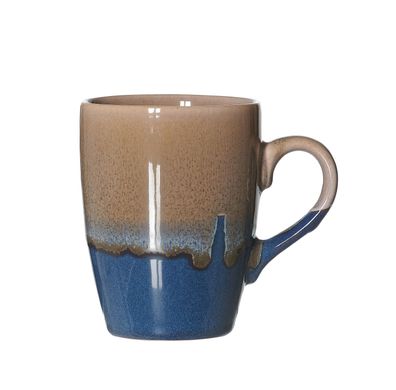 Kaffeebecher Matos Becher mit Henkel 310 450 540 ml braun Keramik (2 Stück)