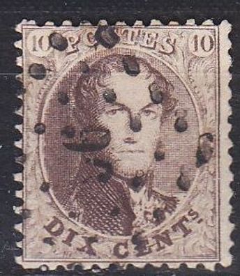Belgien Belgium [1863] MiNr 0011 B ( O/ used )