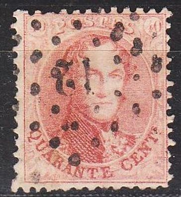 Belgien Belgium [1863] MiNr 0013 B ( O/ used ) [03]