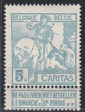 Belgien Belgium [1910] MiNr 0083 I ( * / mh )