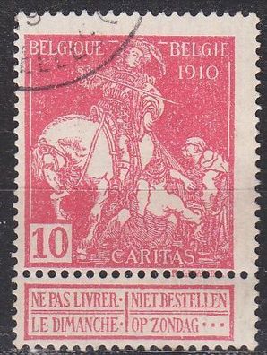 Belgien Belgium [1910] MiNr 0088 I ( O/ used )