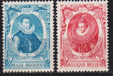 Belgien Belgium [1942] MiNr 0609-10 ( * */ mnh )