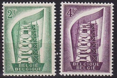 Belgien Belgium [1956] MiNr 1043-44 ( * */ mnh ) CEPT