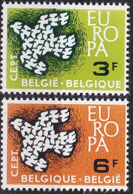 Belgien Belgium [1961] MiNr 1253-54 ( * */ mnh ) CEPT