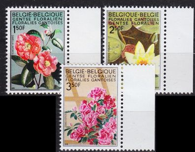 Belgien Belgium [1970] MiNr 1580-82 I ( * */ mnh ) Blumen