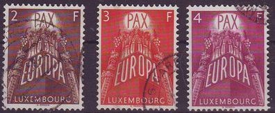 Luxemburg Luxembourg [1957] MiNr 0572-74 ( O/ used ) CEPT