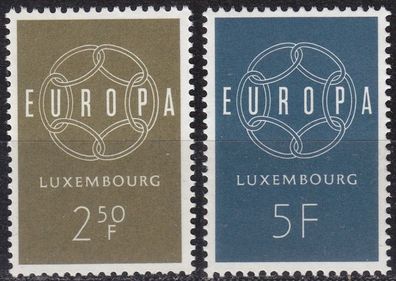 Luxemburg Luxembourg [1959] MiNr 0609-10 ( * */ mnh ) CEPT