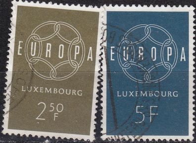 Luxemburg Luxembourg [1959] MiNr 0609-10 ( O/ used ) CEPT