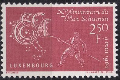 Luxemburg Luxembourg [1960] MiNr 0620 ( * */ mnh )