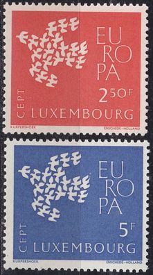 Luxemburg Luxembourg [1961] MiNr 0647-48 ( * */ mnh ) CEPT
