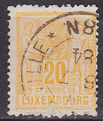 Luxemburg Luxembourg [1882] MiNr 0049 B ( O/ used )