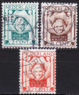 Niederlande Netherlands [1924] MiNr 0143-45 ( O/ used ) [01]