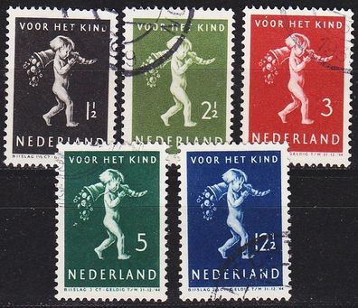 Niederlande Netherlands [1939] MiNr 0336-40 ( O/ used )