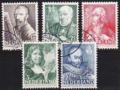 Niederlande Netherlands [1940] MiNr 0351-55 ( O/ used )