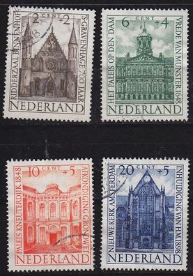 Niederlande Netherlands [1948] MiNr 0503-06 ( O/ used ) Bauwerke
