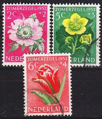 Niederlande Netherlands [1952] MiNr 0588 ex ( O/ used ) [01] Blumen