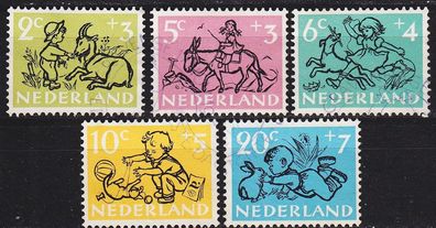 Niederlande Netherlands [1952] MiNr 0601-05 ( O/ used )