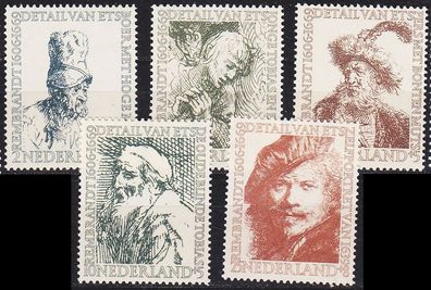 Niederlande Netherlands [1956] MiNr 0672-76 ( * * / mnh ) Kunst