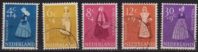 Niederlande Netherlands [1958] MiNr 0712-16 ( O/ used )