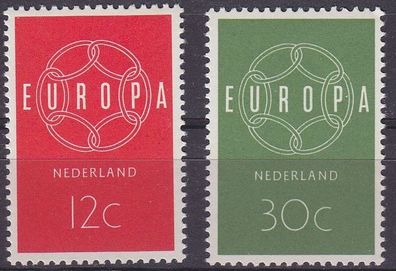 Niederlande Netherlands [1959] MiNr 0735-36 ( * * / mnh ) CEPT