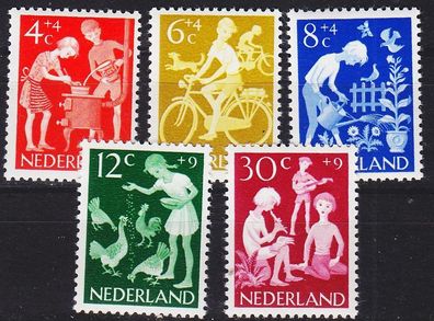 Niederlande Netherlands [1962] MiNr 0785-89 ( * */ mnh )