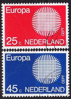 Niederlande Netherlands [1970] MiNr 0942-43 ( O/ used ) CEPT