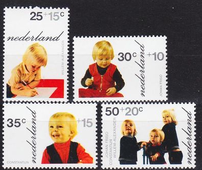 Niederlande Netherlands [1972] MiNr 1001-04 ( * */ mnh )