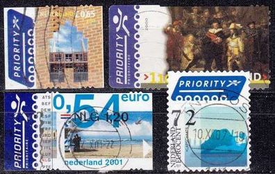 Niederlande Netherlands [Lot] 32 ( O/ used ) diverse Klebemarken EUR