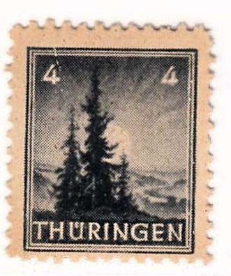 1945 SBZ - Thüringen Plattenfehler MiNr. 93AxVII, postfrisch