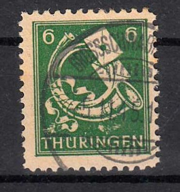 1945 SBZ - Thüringen Plattenfehler MiNr. 95Ax X, gestempelt
