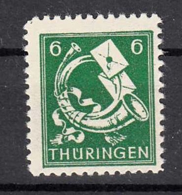 1945 SBZ - Thüringen Plattenfehler MiNr. 95Ax XI, postfrisch