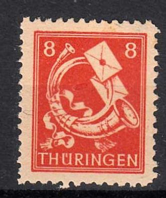 1945 SBZ - Thüringen Plattenfehler MiNr. 96Ax II, postfrisch