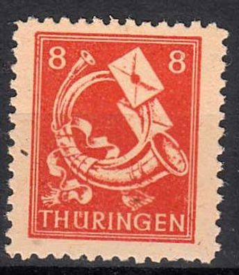 1945 SBZ - Thüringen Plattenfehler MiNr. 96Ax III, postfrisch