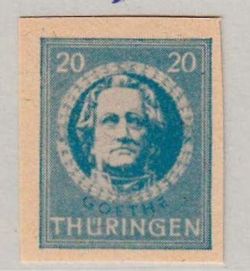 1945 SBZ - Thüringen Plattenfehler MiNr. 98 BXw II, postfrisch