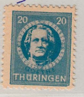 1945 SBZ - Thüringen Plattenfehler MiNr. 98 AXw IV, postfrisch