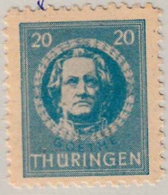 1945 SBZ - Thüringen Plattenfehler MiNr. 98 AXw V, postfrisch
