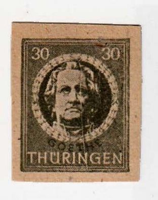 1945 SBZ - Thüringen Plattenfehler MiNr. 99 BY ay II, postfrisch